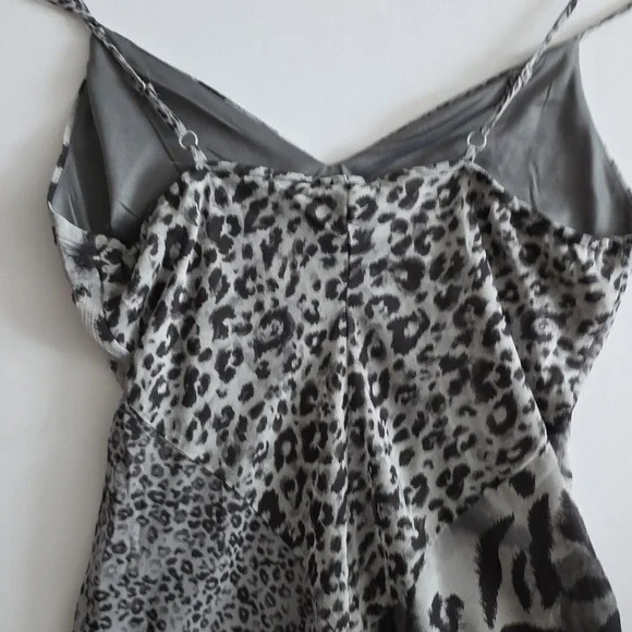 Leopard Print Spaghetti Strap Dress Completely Lined - Picture 3 of 4